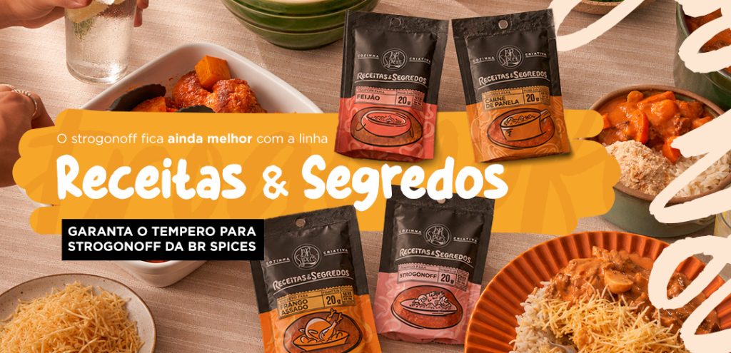Garanta o tempero para strogonoff da BR Spices