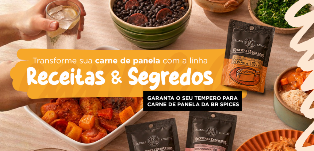 Transforme sua carne de panela com a linha Receitas & Segredos.